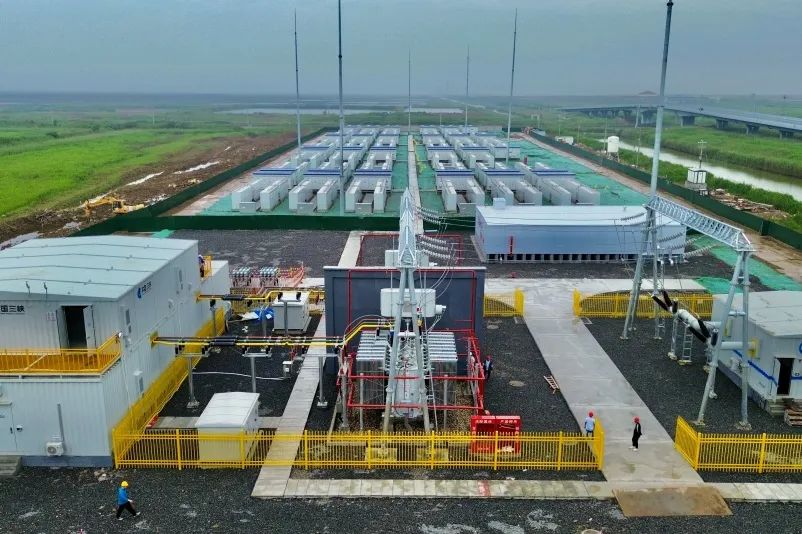 三峡集团江苏分公司滨海储能电站项目110千伏输变电工程送电成功