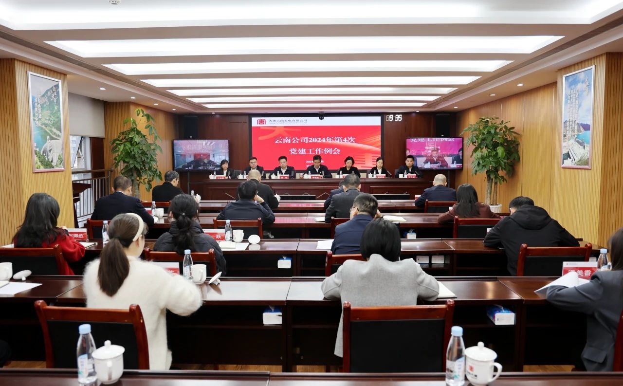 大唐云南公司召开2024年第4次党建工作例会