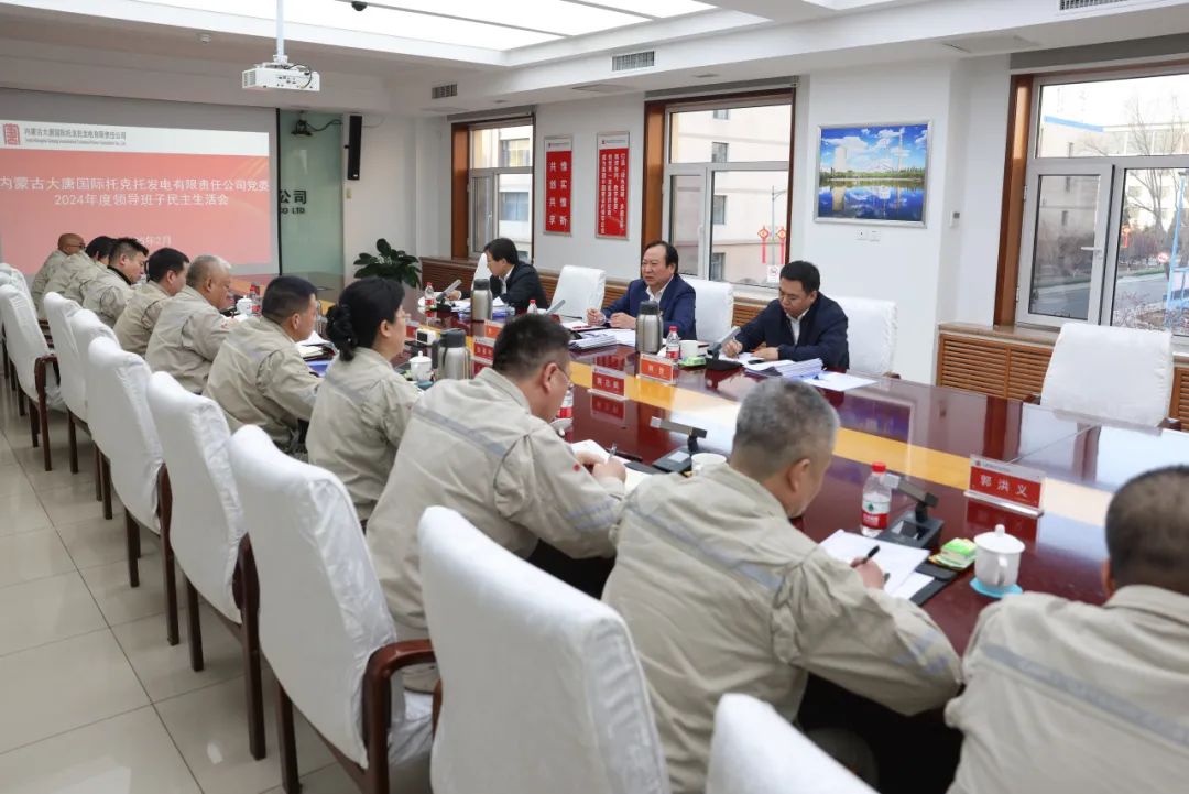 大唐国际领导班子成员督导基层企业党委2024年度领导班子民主生活会